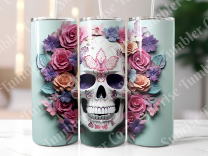 Skulls Variety Part 1 - 20 oz and 30 oz Tumbler (Glow In The Dark Option Available)