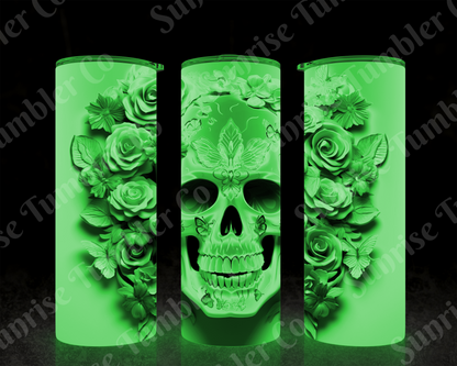 Skulls Variety Part 1 - 20 oz and 30 oz Tumbler (Glow In The Dark Option Available)