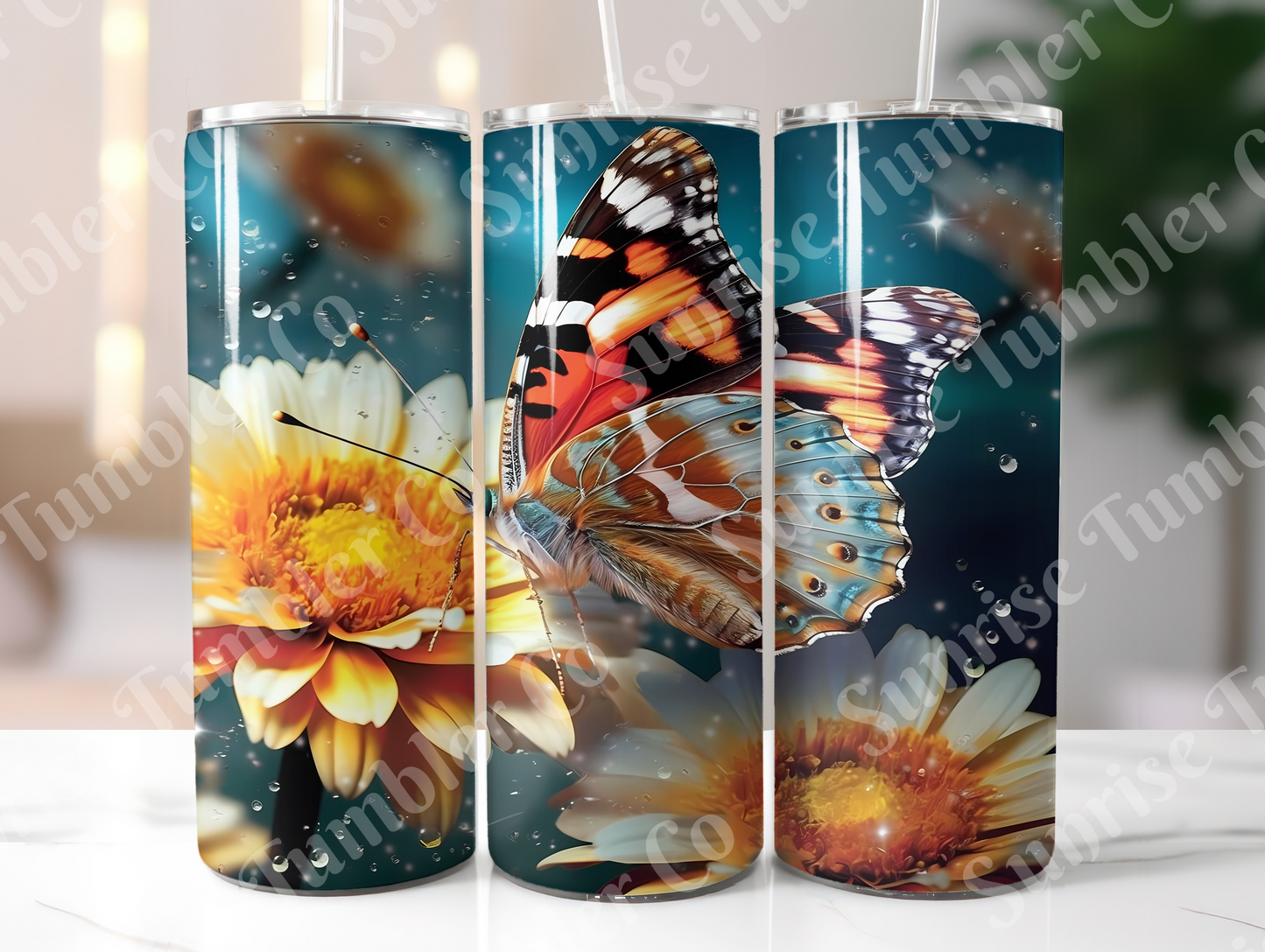 Butterflies Variety Part 1 - 20 oz and 30 oz Tumblers (Glow In The Dark Available)