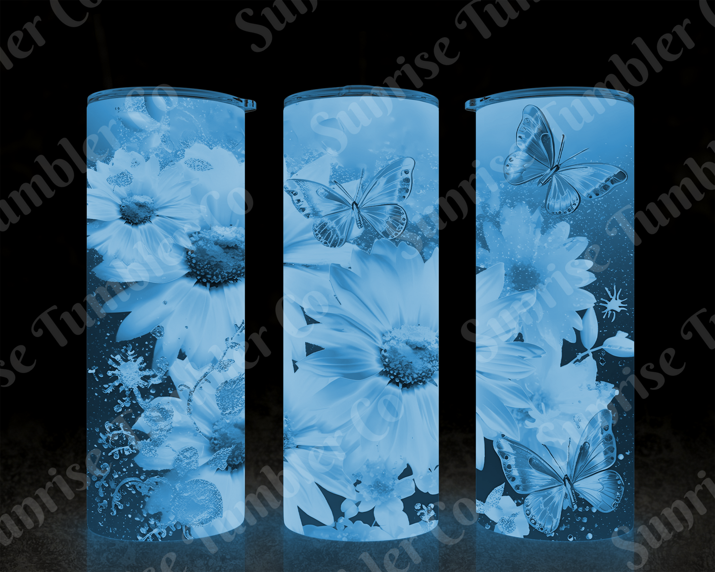 Butterflies Variety Part 1 - 20 oz and 30 oz Tumblers (Glow In The Dark Available)