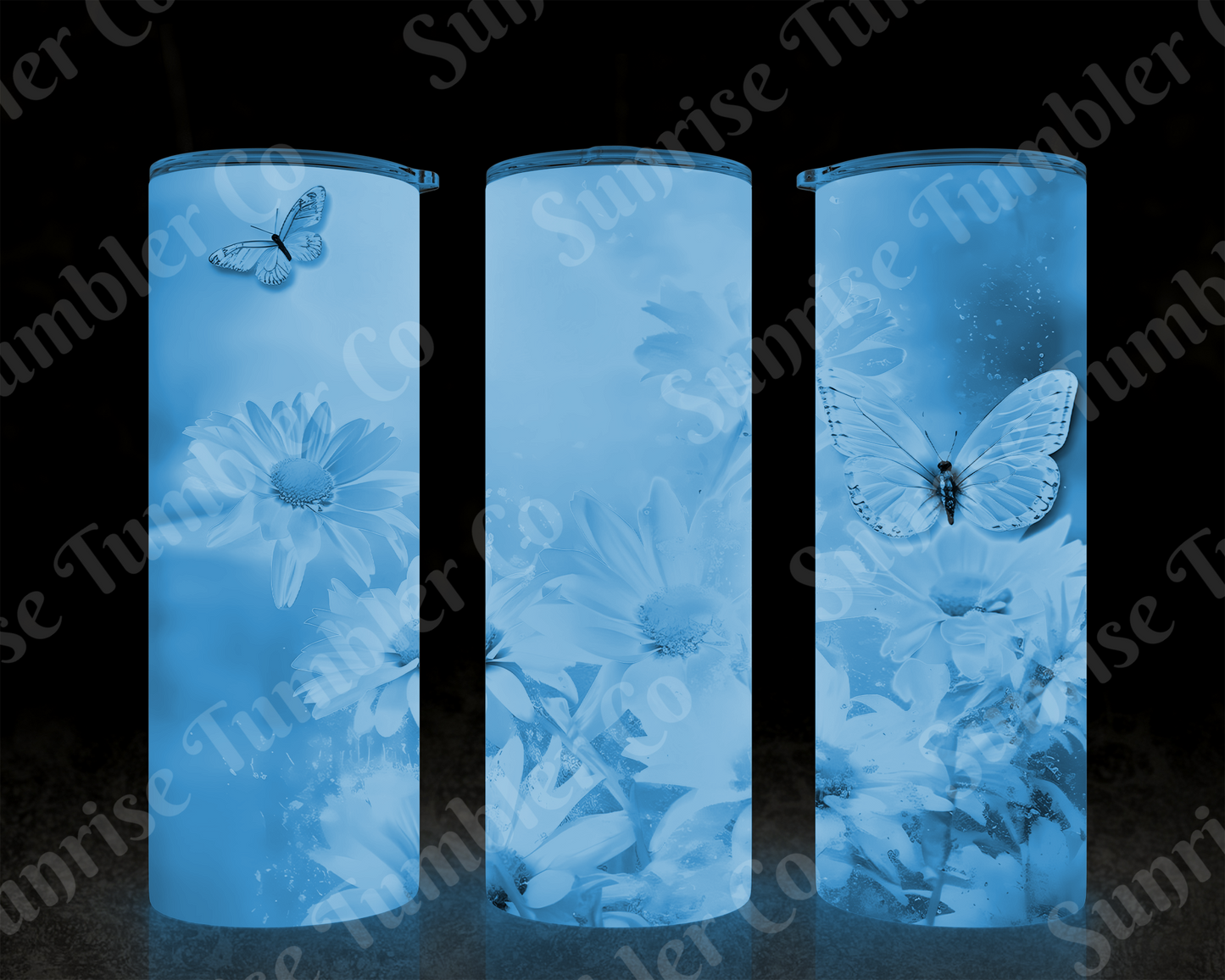 Butterflies Variety Part 1 - 20 oz and 30 oz Tumblers (Glow In The Dark Available)