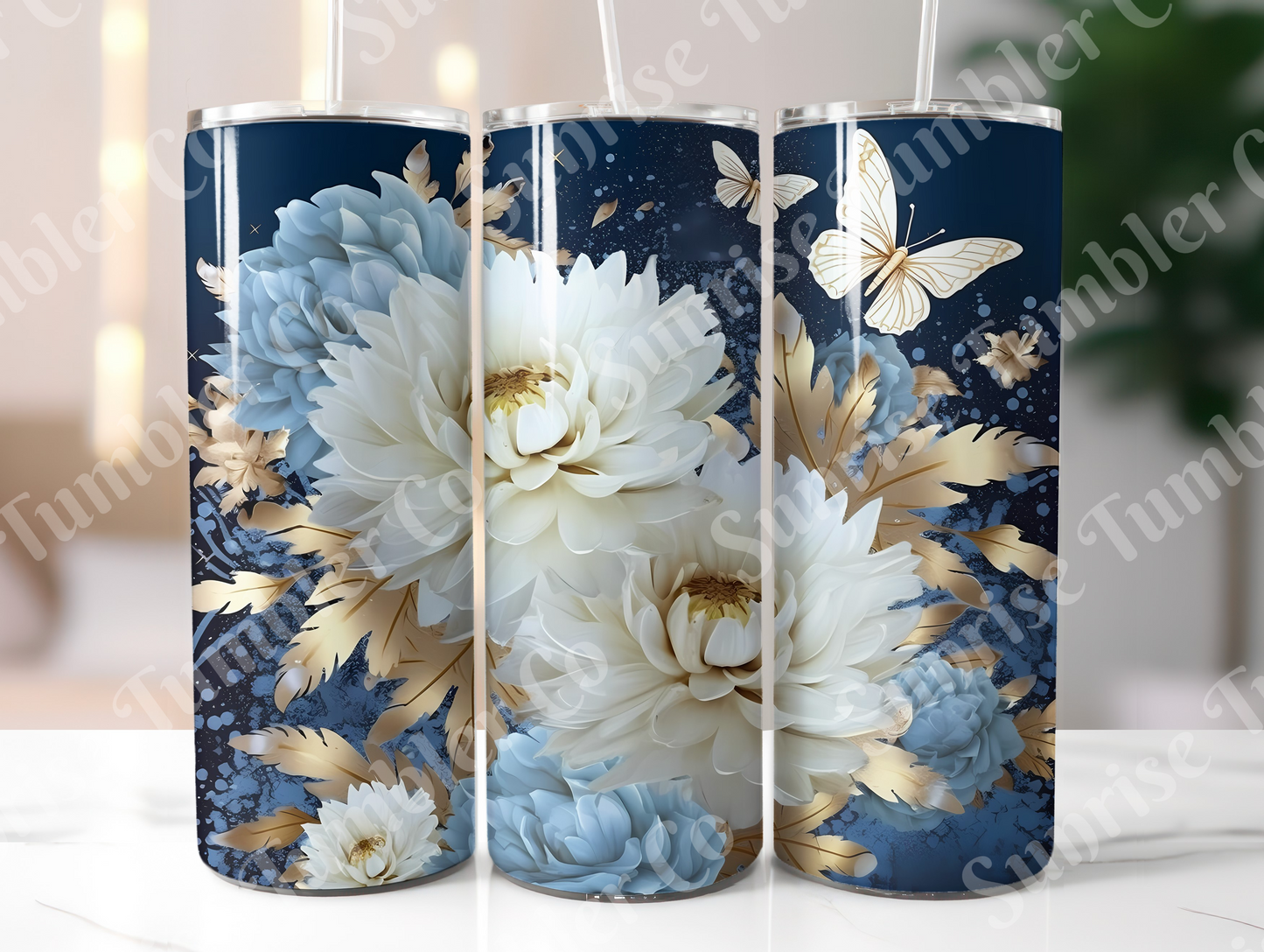 Butterflies Variety Part 1 - 20 oz and 30 oz Tumblers (Glow In The Dark Available)