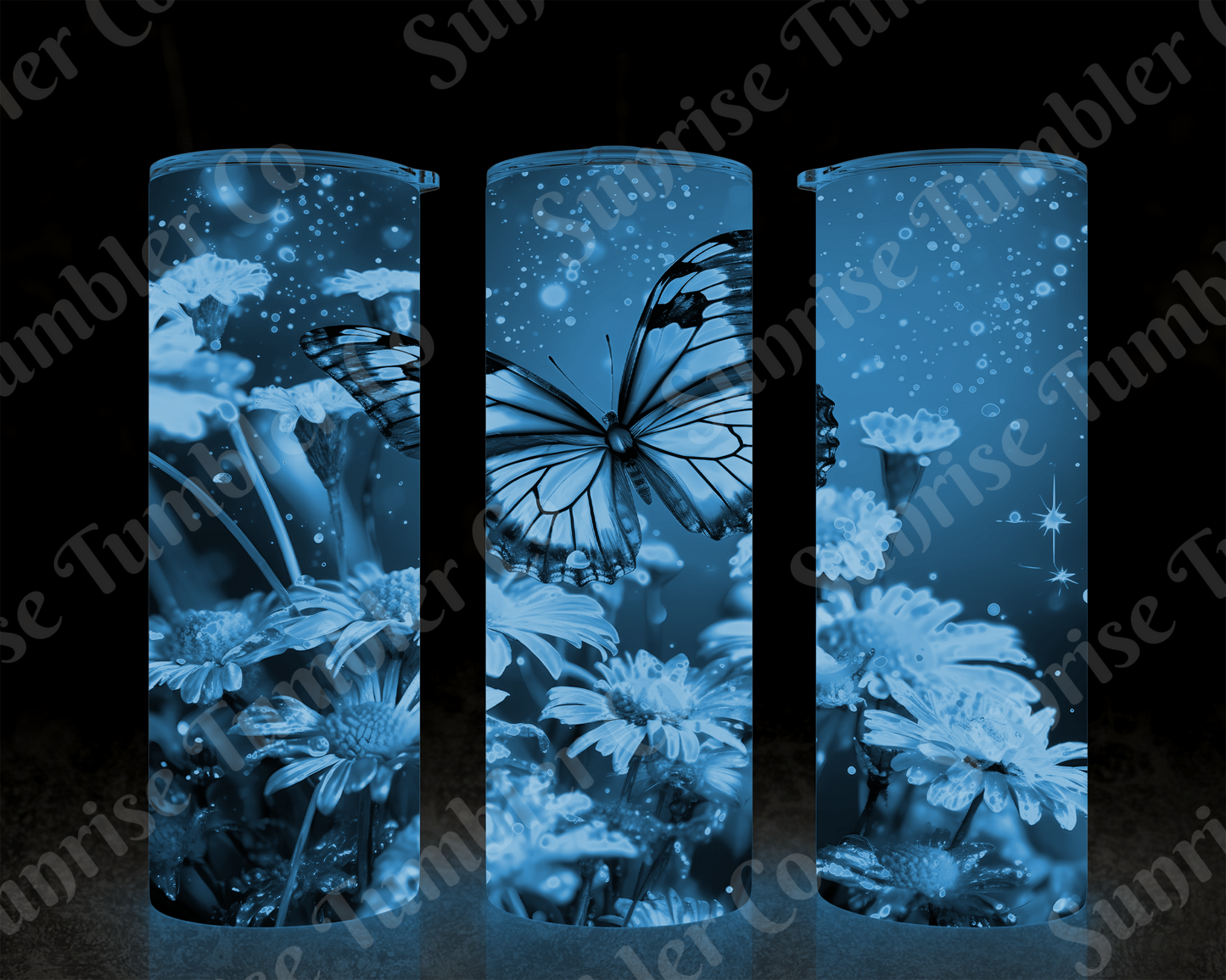 Butterflies Variety Part 1 - 20 oz and 30 oz Tumblers (Glow In The Dark Available)