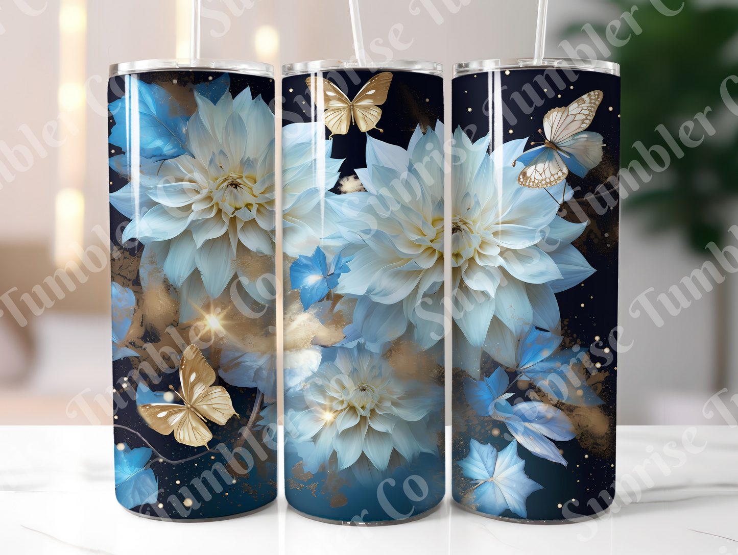 Butterflies Variety Part 1 - 20 oz and 30 oz Tumblers (Glow In The Dark Available)