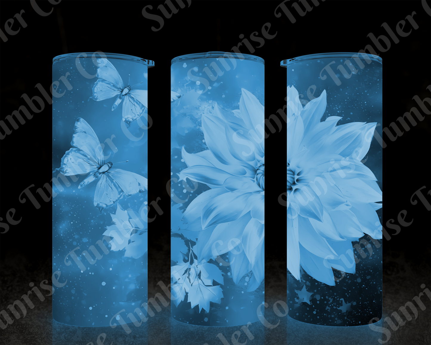 Butterflies Variety Part 1 - 20 oz and 30 oz Tumblers (Glow In The Dark Available)