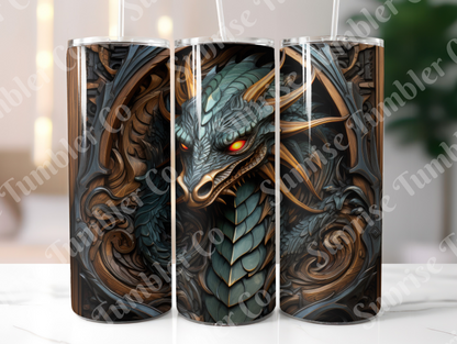Dragon Variety Part 1 - 20oz and 30oz Tumblers (Glow In The Dark Green And Blue Available)