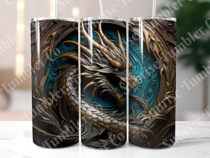 Dragon Variety Part 1 - 20oz and 30oz Tumblers (Glow In The Dark Green And Blue Available)