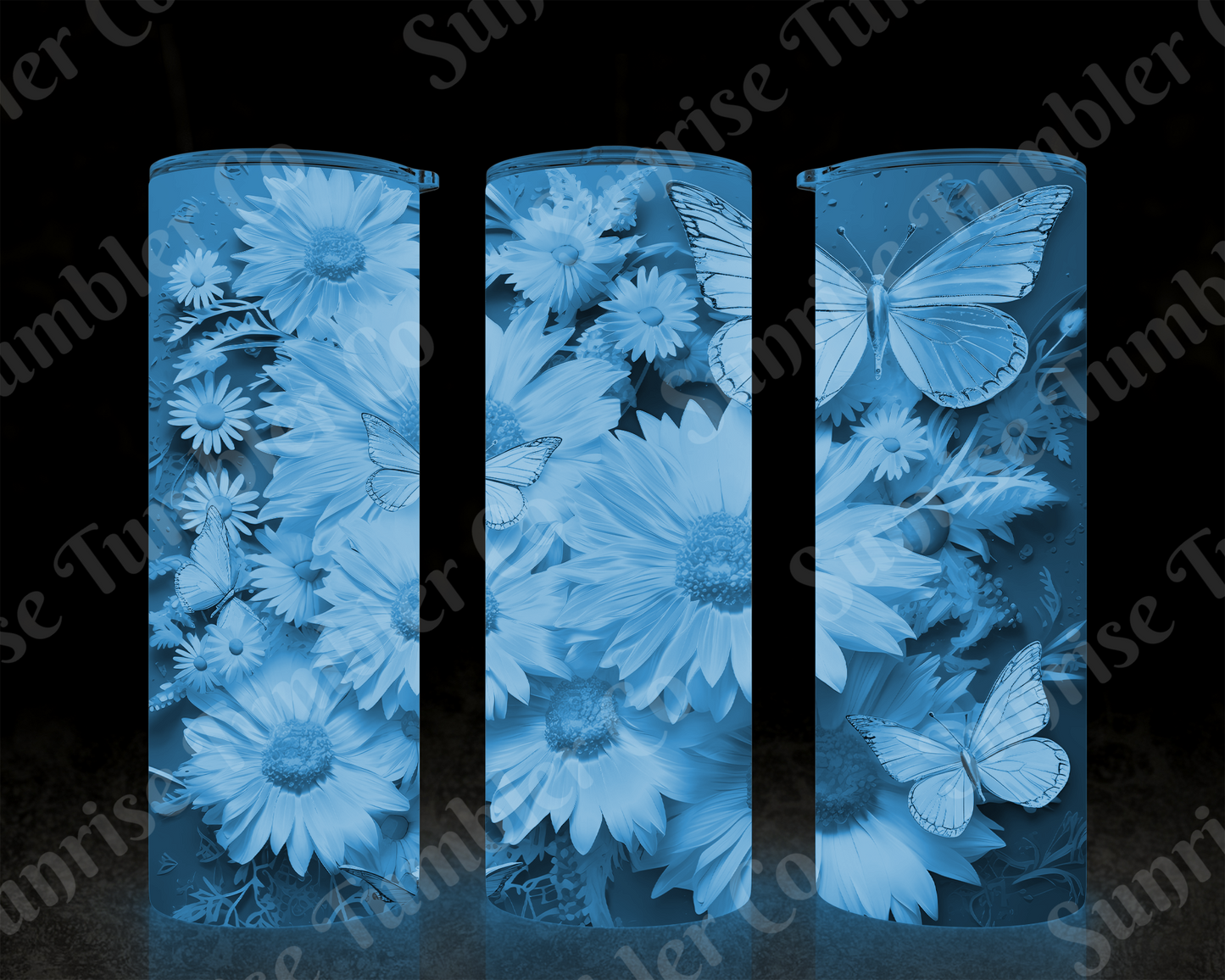 Butterflies Variety Part 1 - 20 oz and 30 oz Tumblers (Glow In The Dark Available)