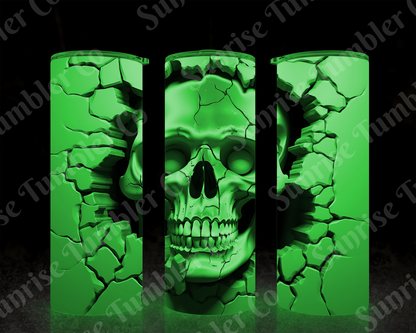 Skulls Variety Part 1 - 20 oz and 30 oz Tumbler (Glow In The Dark Option Available)