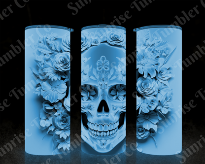 Skulls Variety Part 1 - 20 oz and 30 oz Tumbler (Glow In The Dark Option Available)