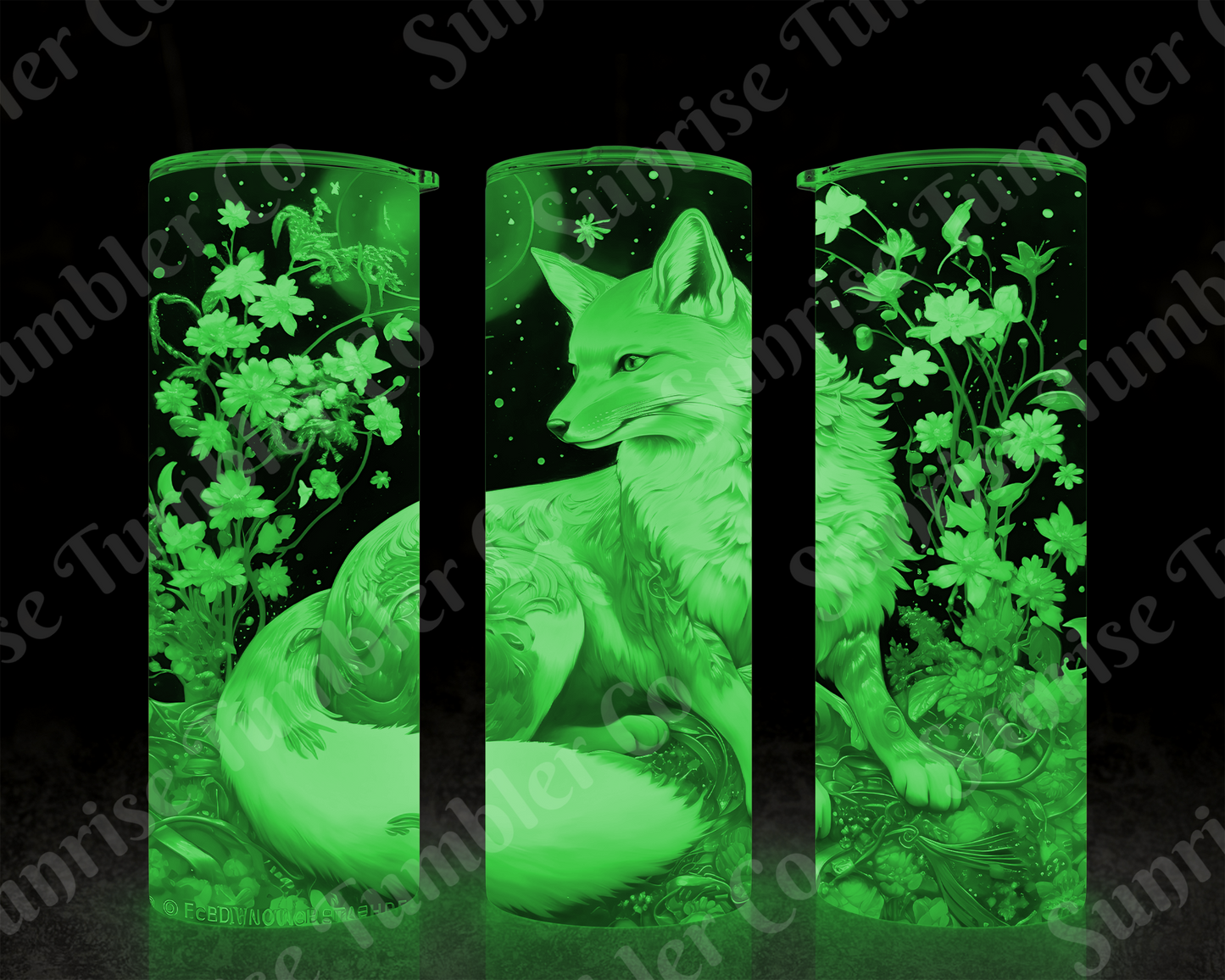 Fox Variety - 20 oz and 30 oz Tumbler (Glow In The Dark Option Available)