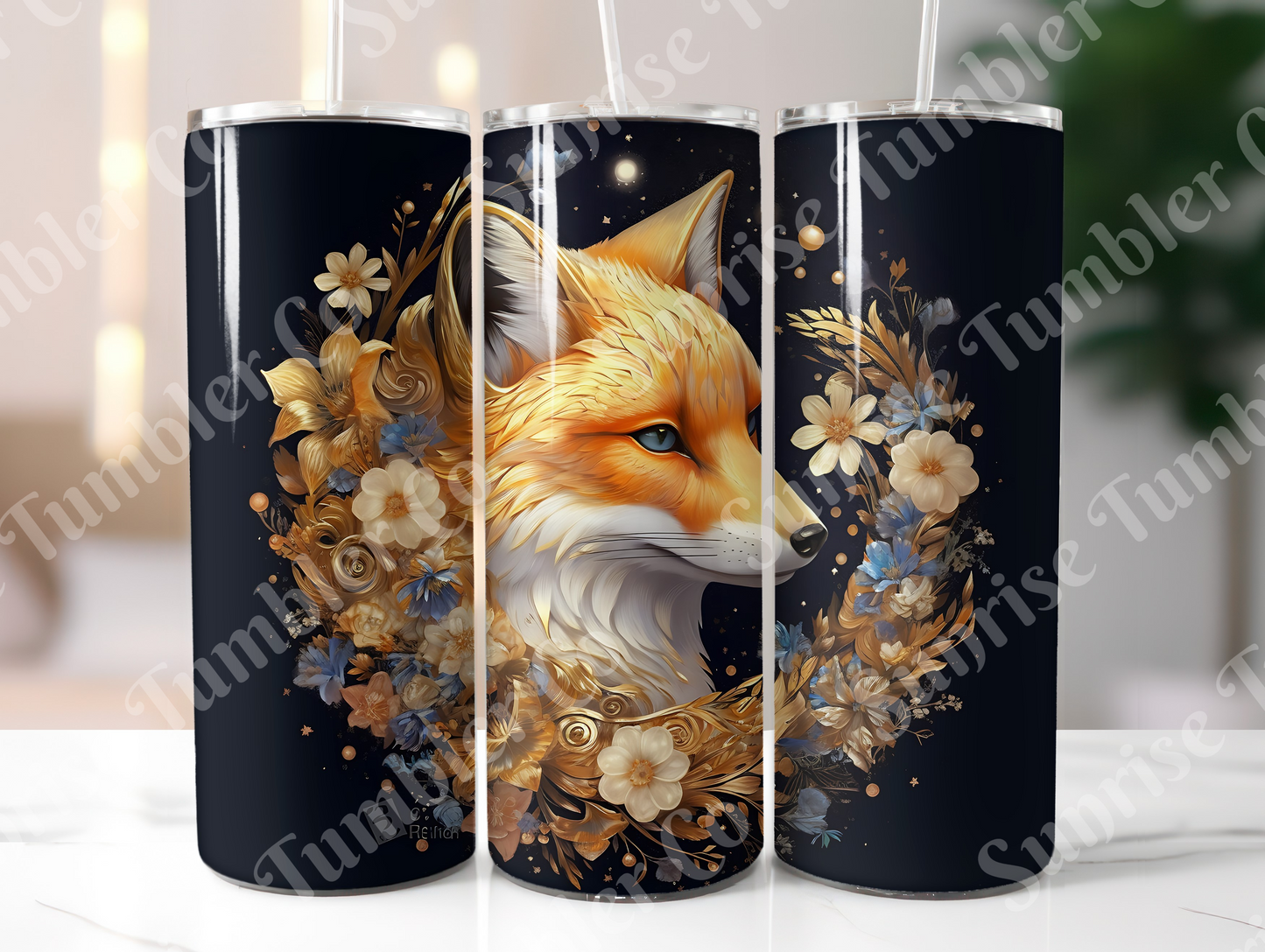 Fox Variety - 20 oz and 30 oz Tumbler (Glow In The Dark Option Available)