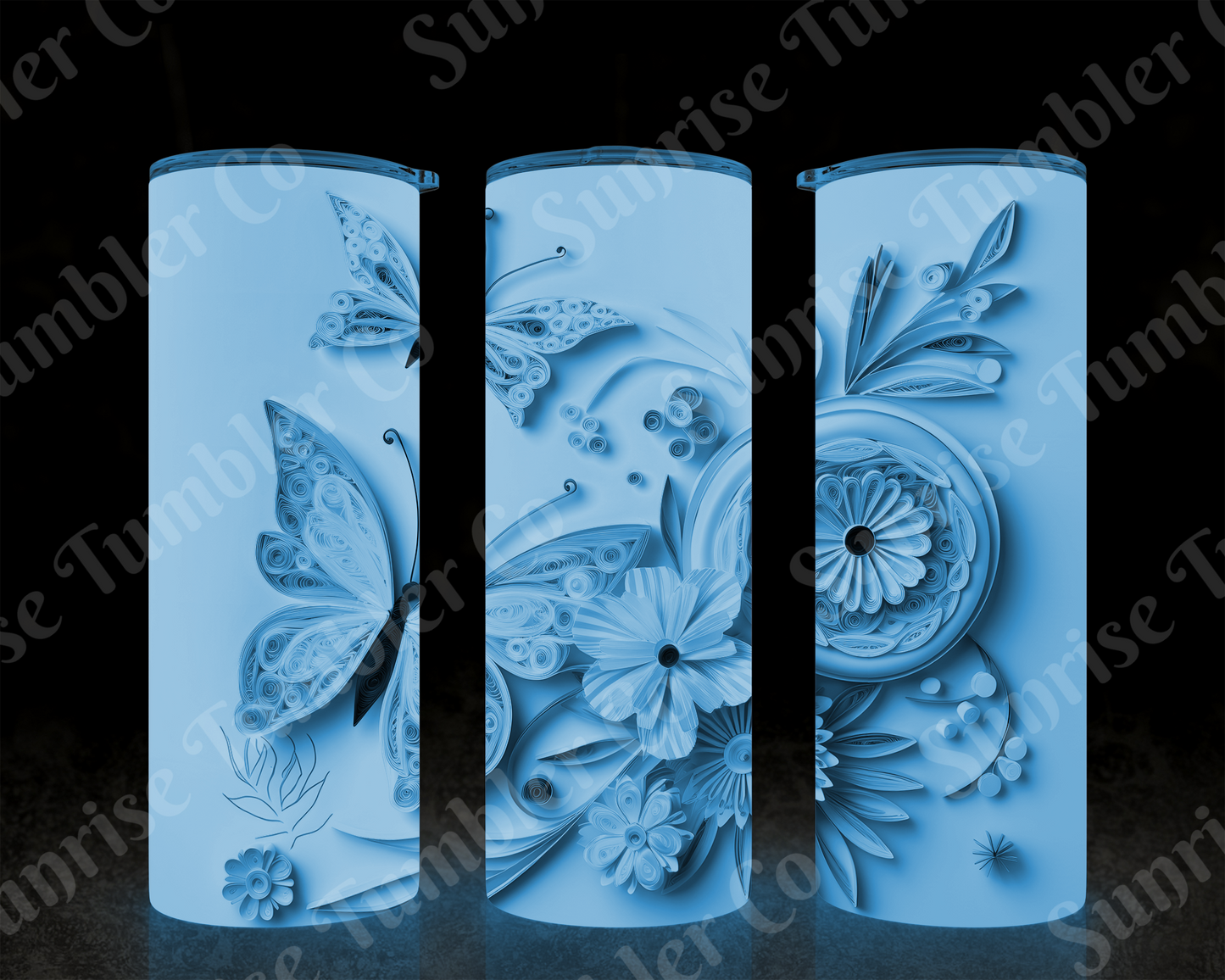 Butterflies Variety Part 1 - 20 oz and 30 oz Tumblers (Glow In The Dark Available)