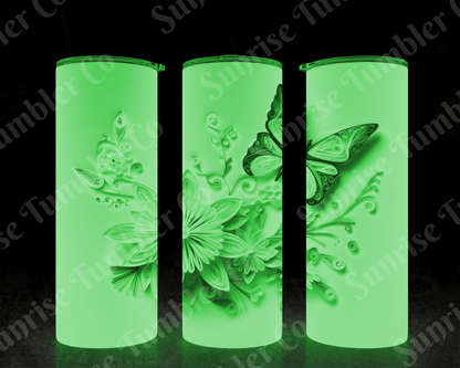 Butterflies Variety Part 1 - 20 oz and 30 oz Tumblers (Glow In The Dark Available)