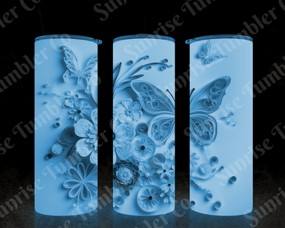 Butterflies Variety Part 1 - 20 oz and 30 oz Tumblers (Glow In The Dark Available)