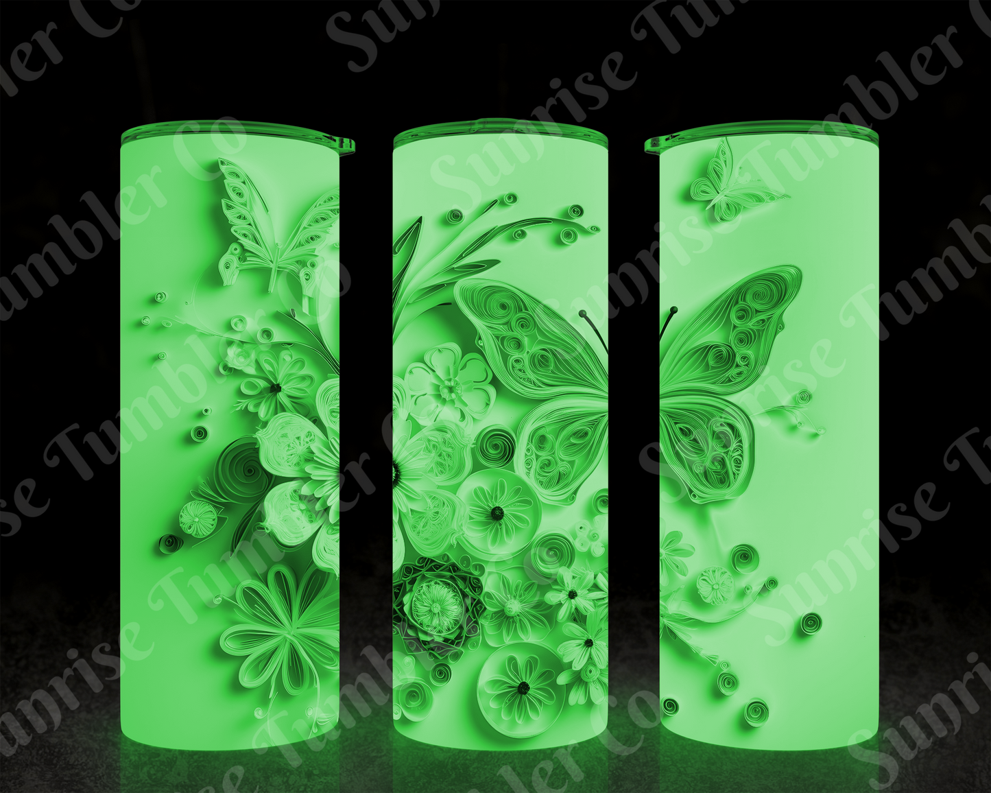 Butterflies Variety Part 1 - 20 oz and 30 oz Tumblers (Glow In The Dark Available)