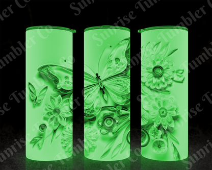 Butterflies Variety Part 1 - 20 oz and 30 oz Tumblers (Glow In The Dark Available)