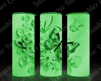 Butterflies Variety Part 1 - 20 oz and 30 oz Tumblers (Glow In The Dark Available)