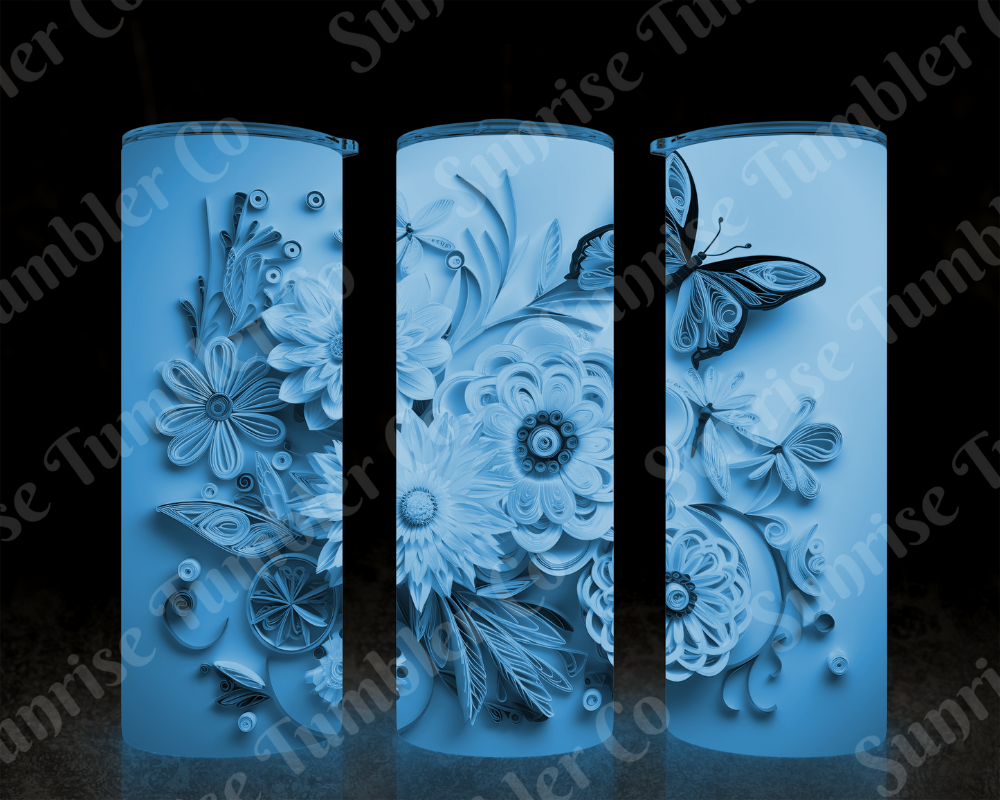 Butterflies Variety Part 1 - 20 oz and 30 oz Tumblers (Glow In The Dark Available)