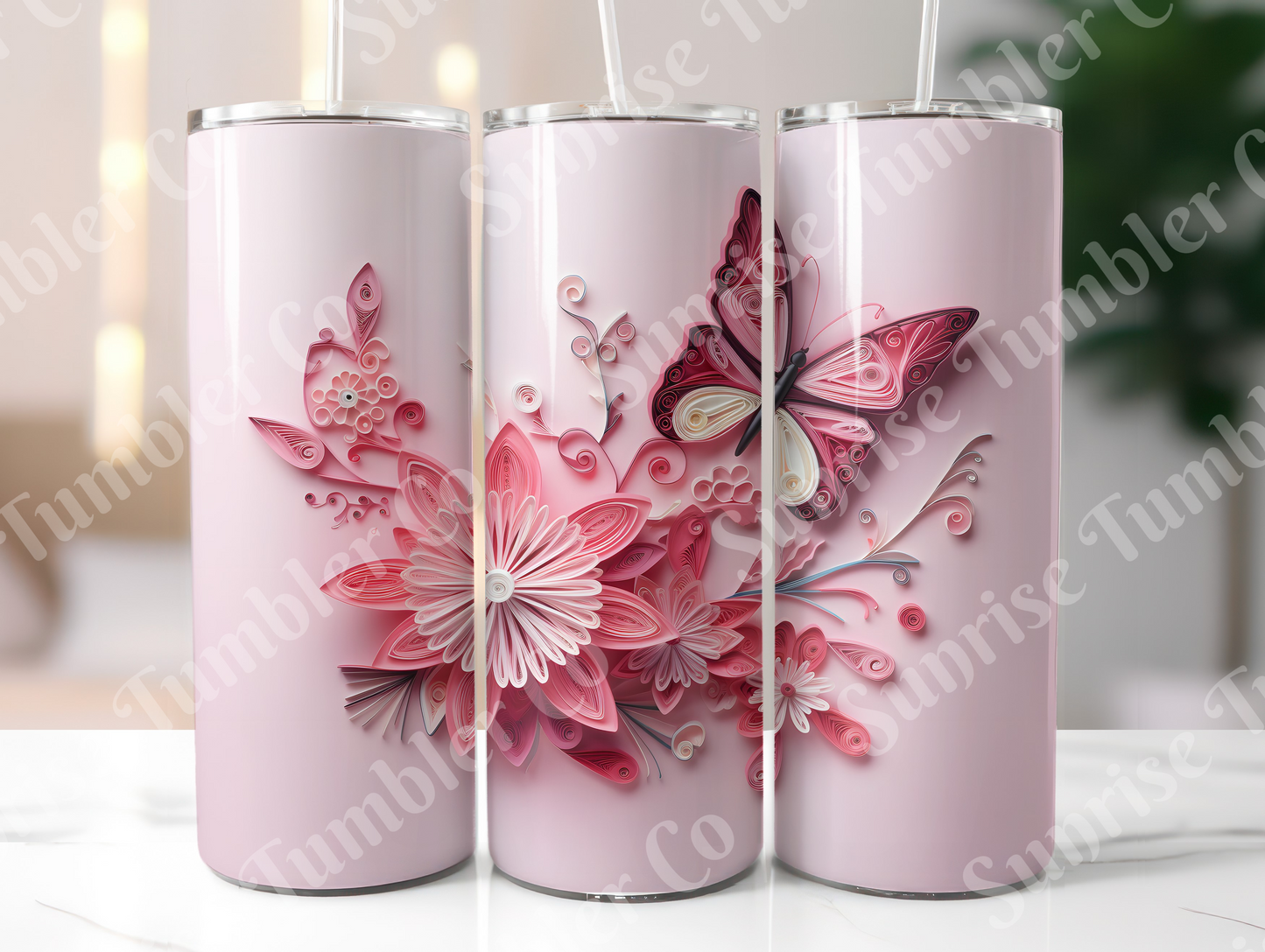 Butterflies Variety Part 1 - 20 oz and 30 oz Tumblers (Glow In The Dark Available)