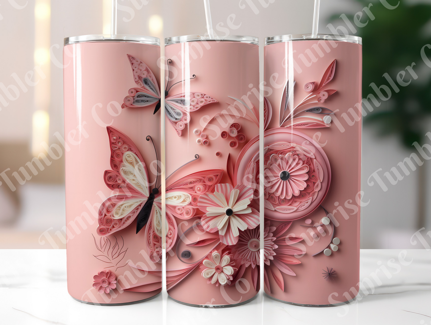 Butterflies Variety Part 1 - 20 oz and 30 oz Tumblers (Glow In The Dark Available)