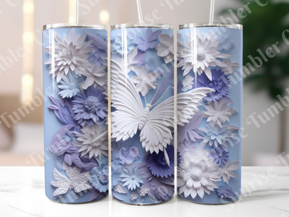 Butterflies Variety Part 1 - 20 oz and 30 oz Tumblers (Glow In The Dark Available)