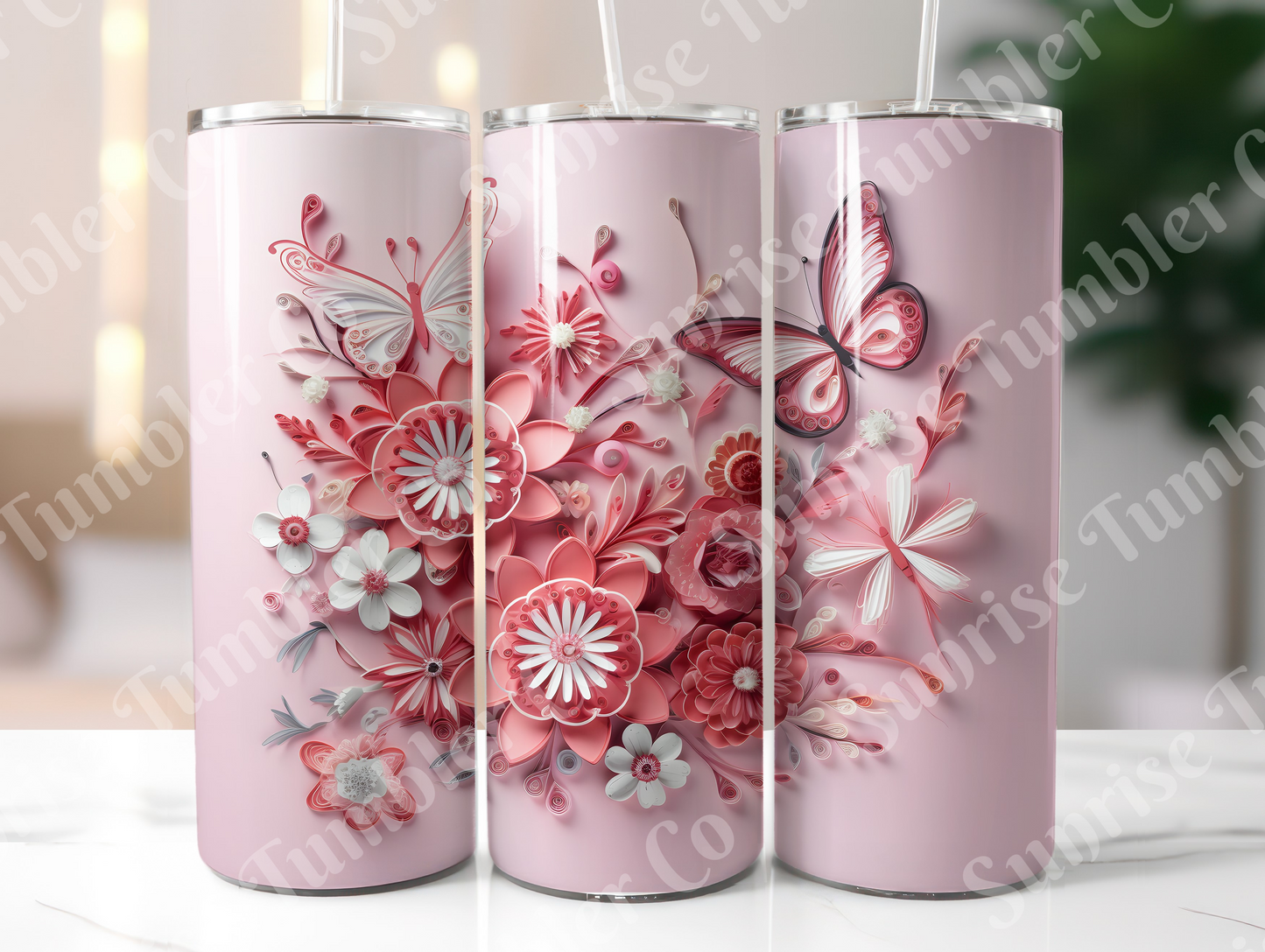 Butterflies Variety Part 1 - 20 oz and 30 oz Tumblers (Glow In The Dark Available)