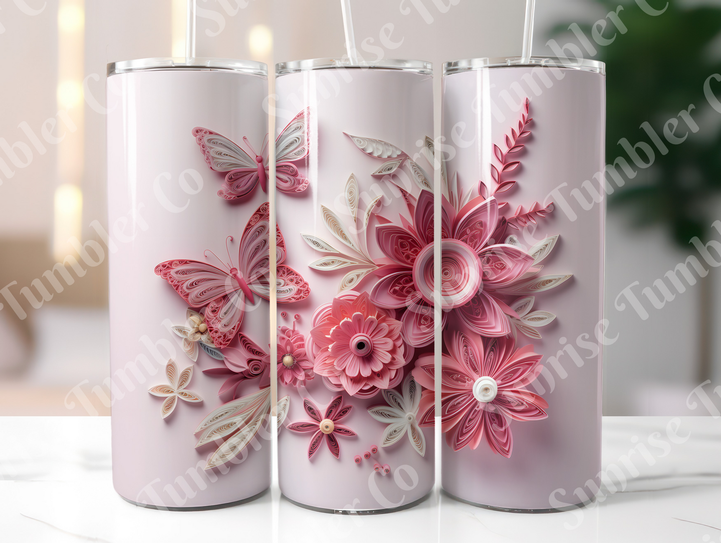 Butterflies Variety Part 1 - 20 oz and 30 oz Tumblers (Glow In The Dark Available)