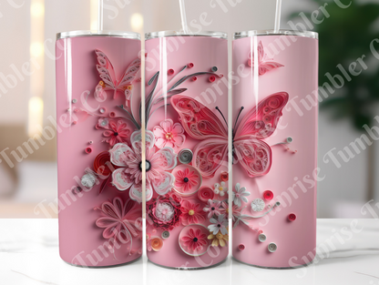 Butterflies Variety Part 1 - 20 oz and 30 oz Tumblers (Glow In The Dark Available)