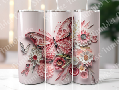 Butterflies Variety Part 1 - 20 oz and 30 oz Tumblers (Glow In The Dark Available)