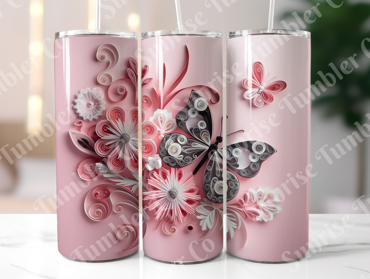 Butterflies Variety Part 1 - 20 oz and 30 oz Tumblers (Glow In The Dark Available)