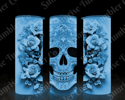 Skulls Variety Part 1 - 20 oz and 30 oz Tumbler (Glow In The Dark Option Available)