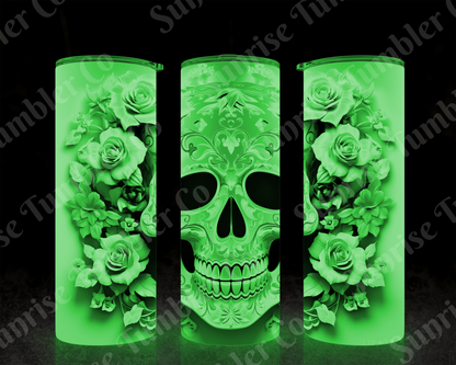 Skulls Variety Part 1 - 20 oz and 30 oz Tumbler (Glow In The Dark Option Available)