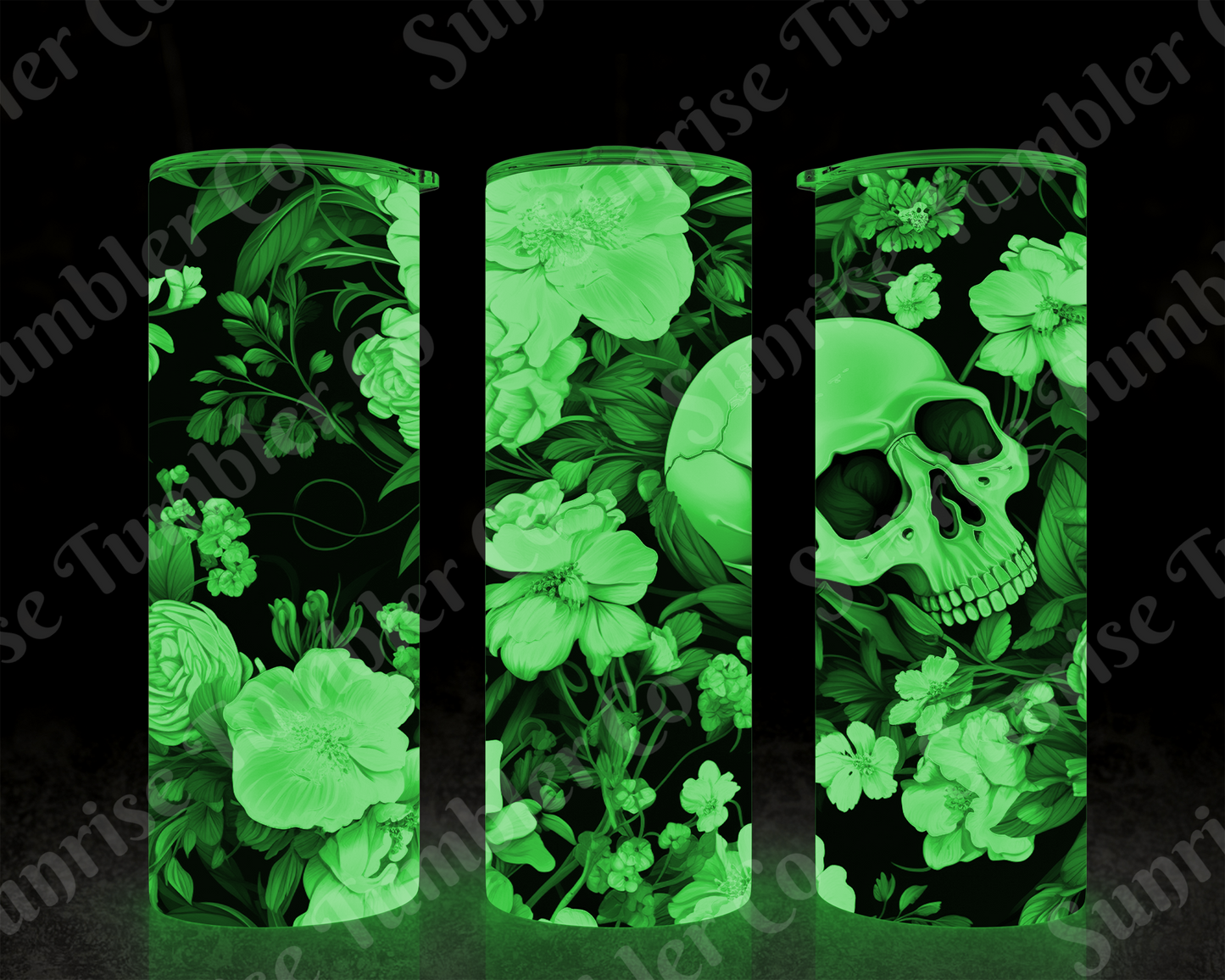 Skulls Variety Part 1 - 20 oz and 30 oz Tumbler (Glow In The Dark Option Available)