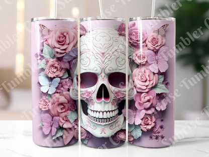 Skulls Variety Part 1 - 20 oz and 30 oz Tumbler (Glow In The Dark Option Available)