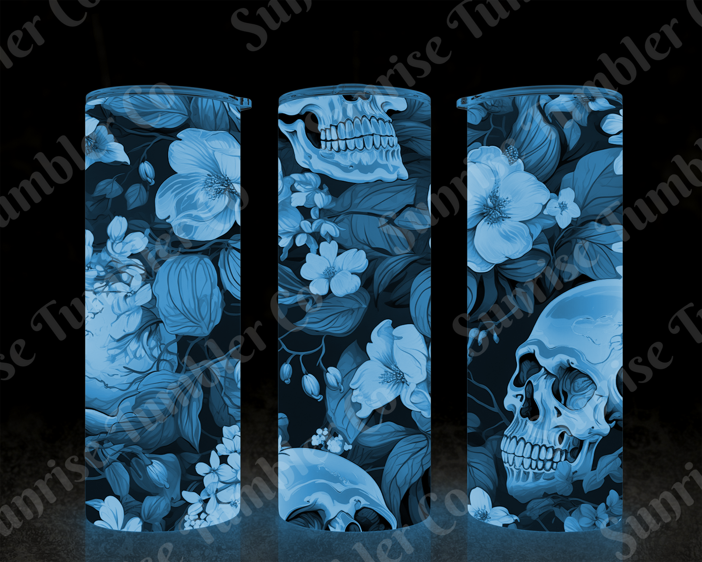 Skulls Variety Part 1 - 20 oz and 30 oz Tumbler (Glow In The Dark Option Available)