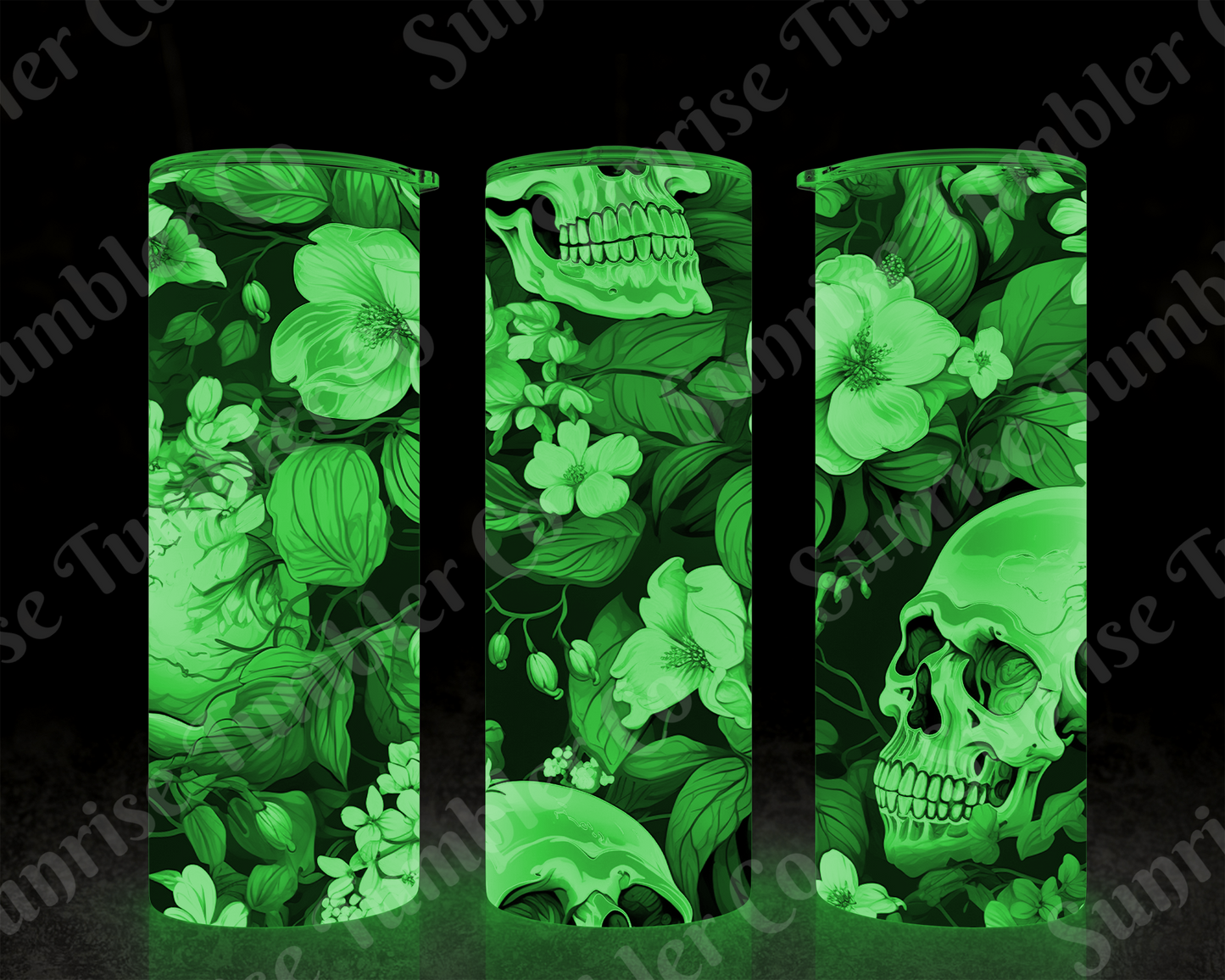 Skulls Variety Part 1 - 20 oz and 30 oz Tumbler (Glow In The Dark Option Available)