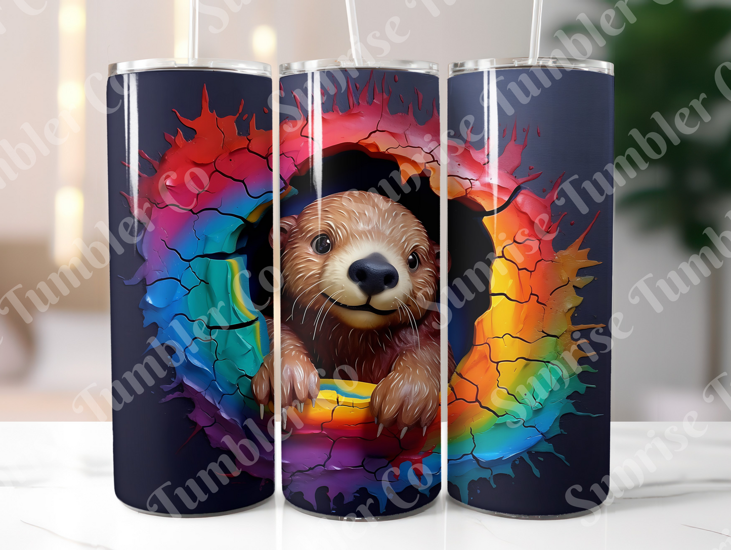 Otter Variety - 20 oz and 30 oz Tumbler (Glow In The Dark Option Available)