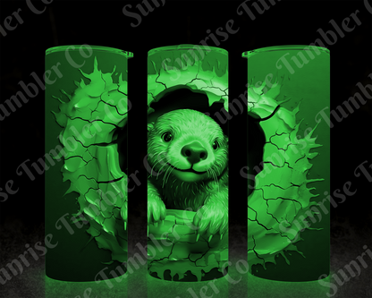 Otter Variety - 20 oz and 30 oz Tumbler (Glow In The Dark Option Available)