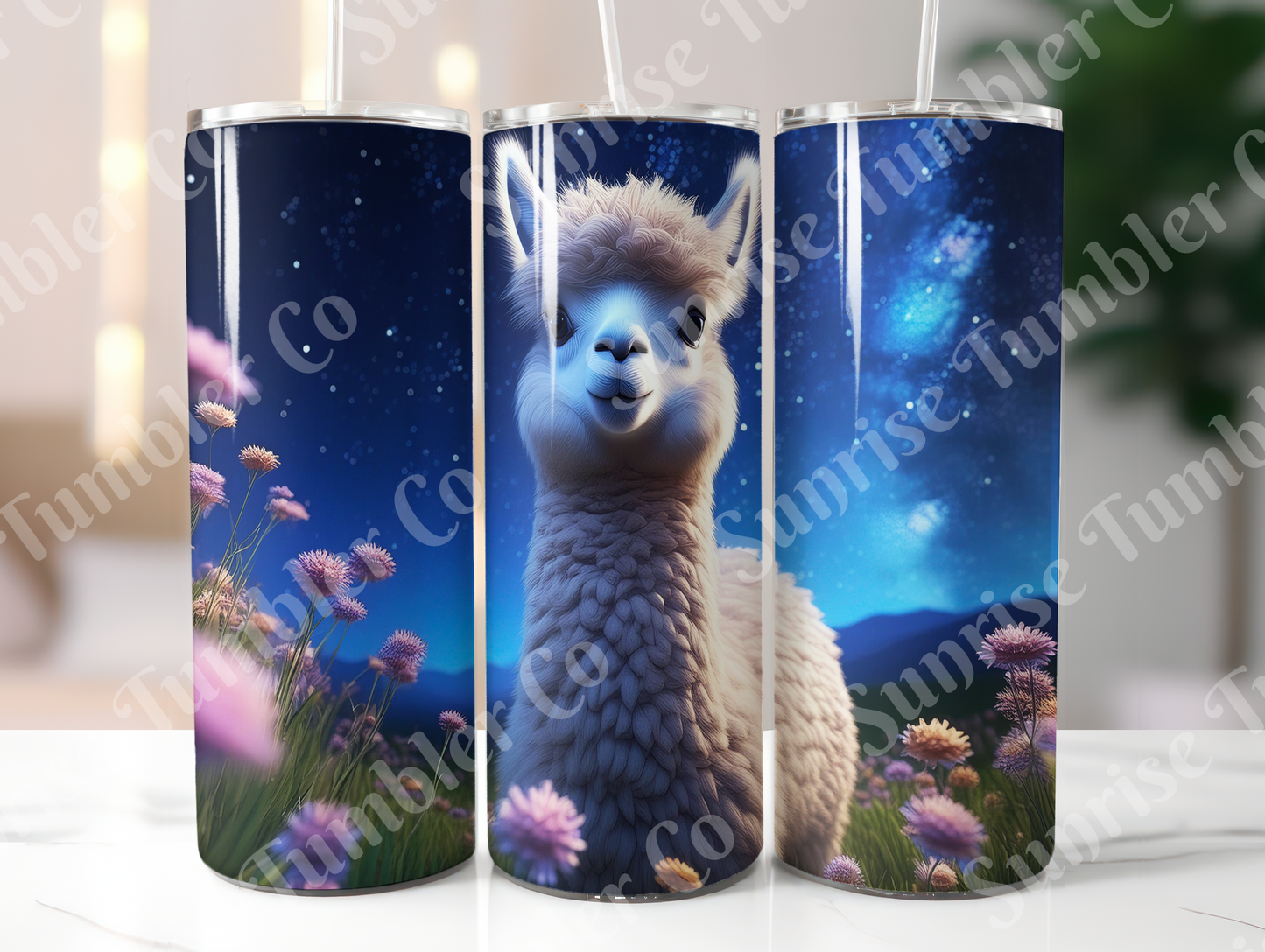 Alpaca Variety- 20oz and 30oz Tumblers (Glow In The Dark Green And Blue Available)