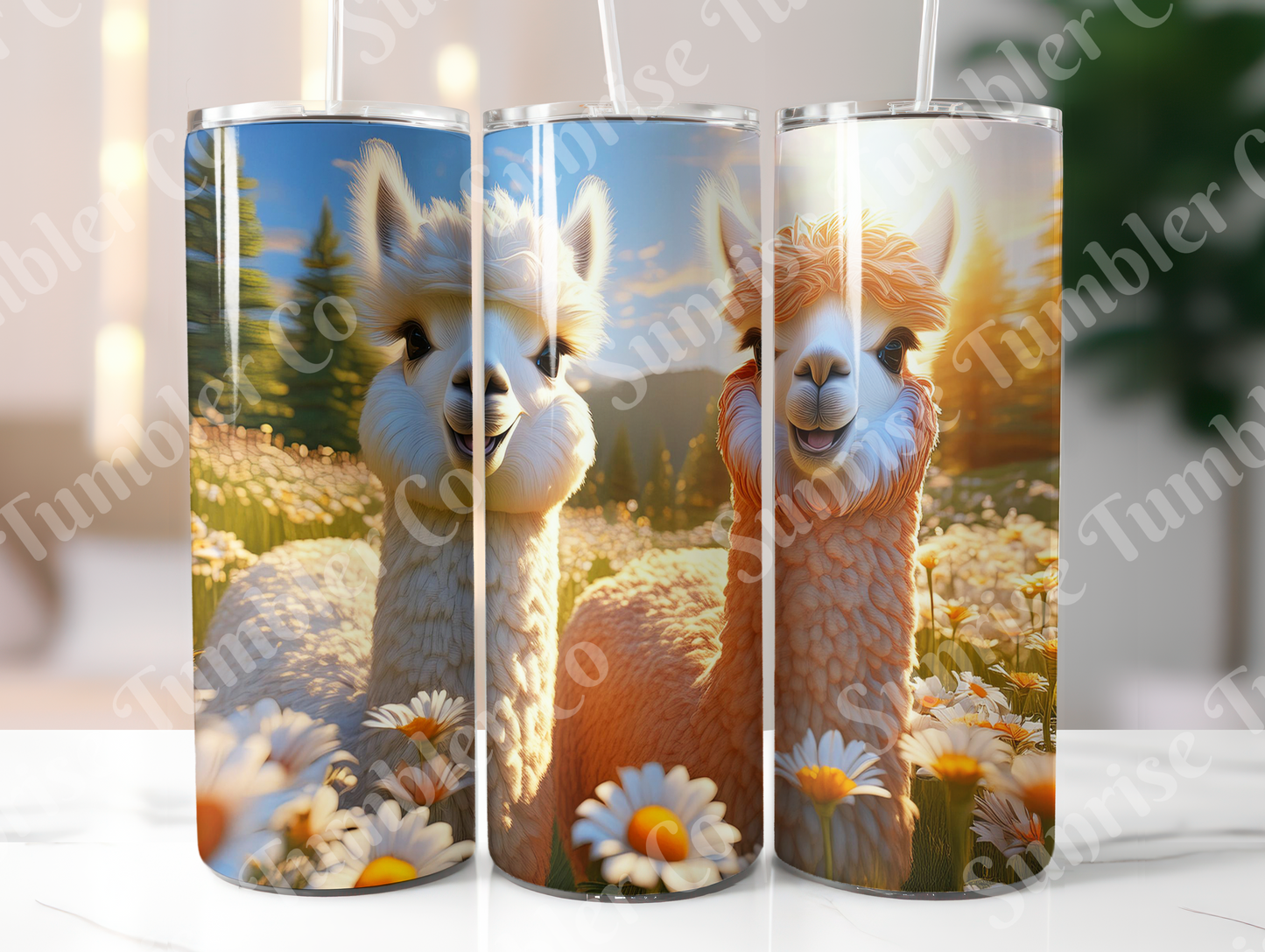 Alpaca Variety- 20oz and 30oz Tumblers (Glow In The Dark Green And Blue Available)