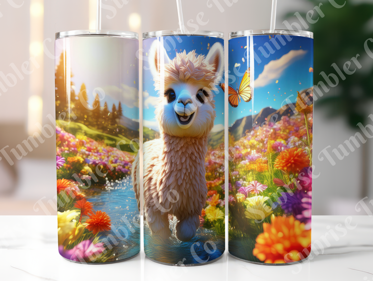 Alpaca Variety- 20oz and 30oz Tumblers (Glow In The Dark Green And Blue Available)