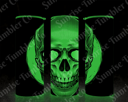 Skulls Variety Part 1 - 20 oz and 30 oz Tumbler (Glow In The Dark Option Available)