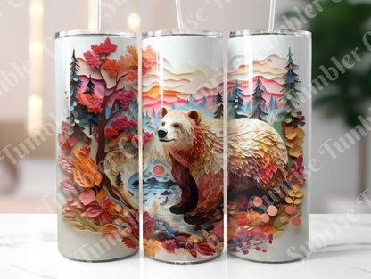 Bear Variety - 20oz and 30oz Tumblers (Glow In The Dark Green And Blue Available)