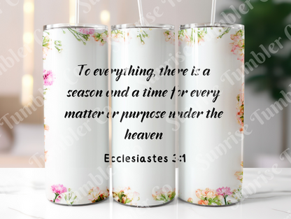 Bible Verses Variety Part 3 - 20 oz or 30 oz Tumbler (Glow In The Dark Option Available)