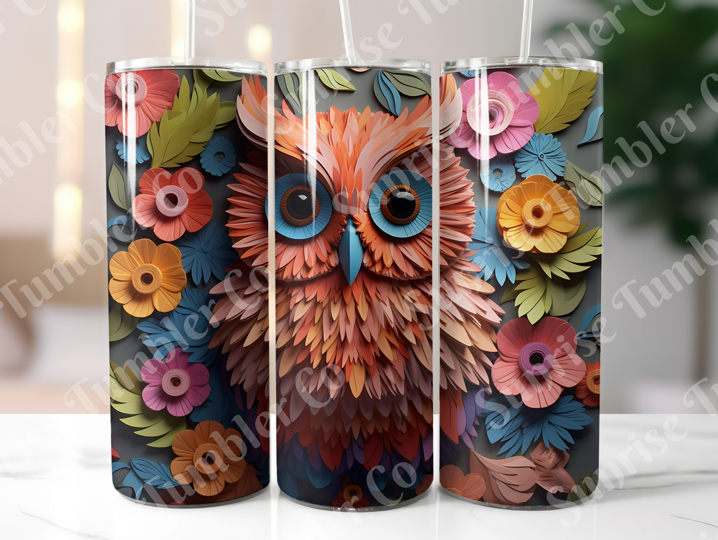 Owl Variety Part 1 - 20oz and 30oz Tumblers (Glow In The Dark Green And Blue Available)