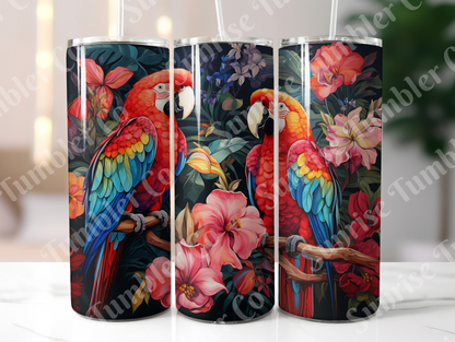 Parrot Variety Part 1 - 20oz and 30oz Tumblers (Glow In The Dark Green And Blue Available)