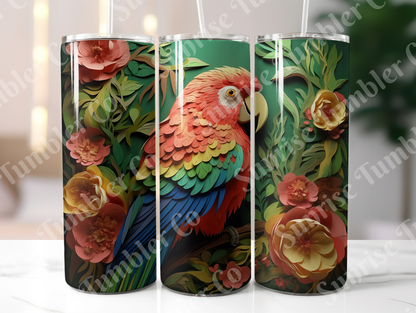 Parrot Variety Part 1 - 20oz and 30oz Tumblers (Glow In The Dark Green And Blue Available)