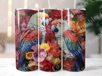 Parrot Variety Part 1 - 20oz and 30oz Tumblers (Glow In The Dark Green And Blue Available)