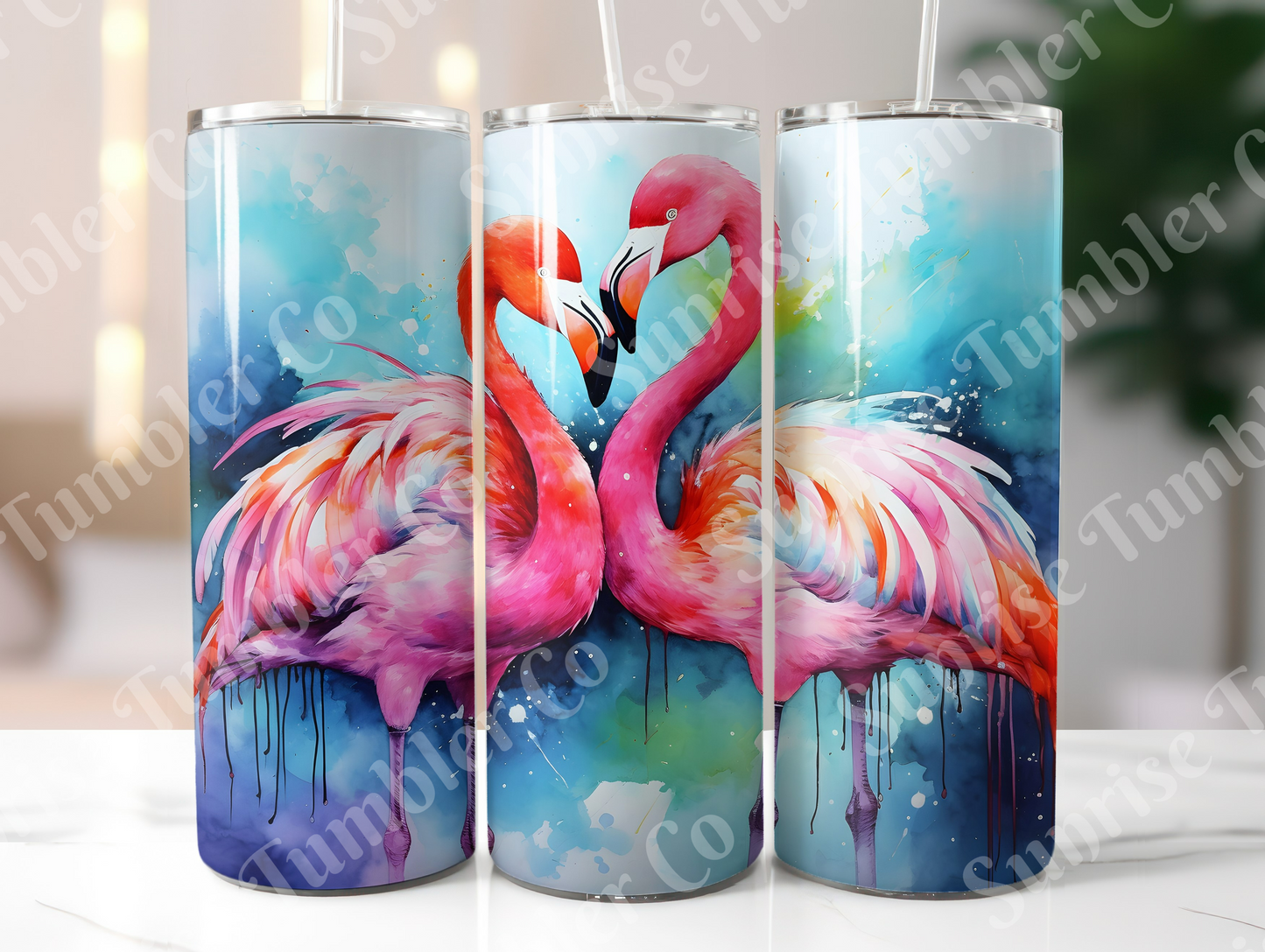 Flamingo Variety Part 2 - 20oz and 30oz Tumblers (Glow In The Dark Green And Blue Available)